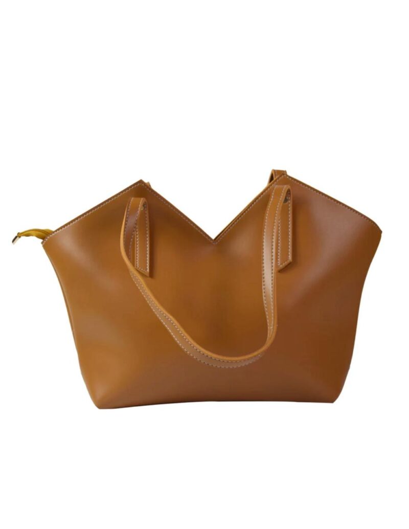 Brown Simple Tote Bag - Image 2