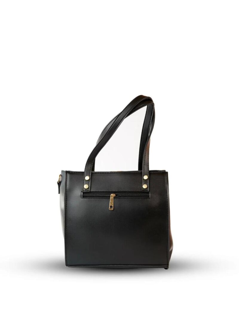 Black leather bag