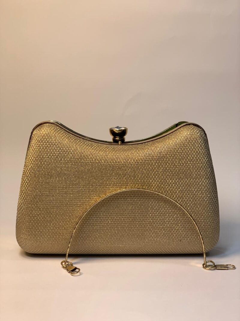 Golden Metal Clutch - Image 4