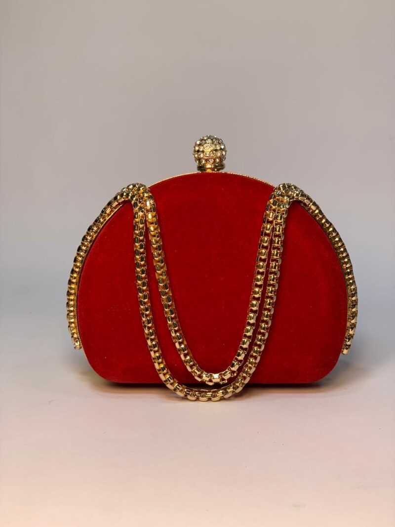 Red Chain Clutch