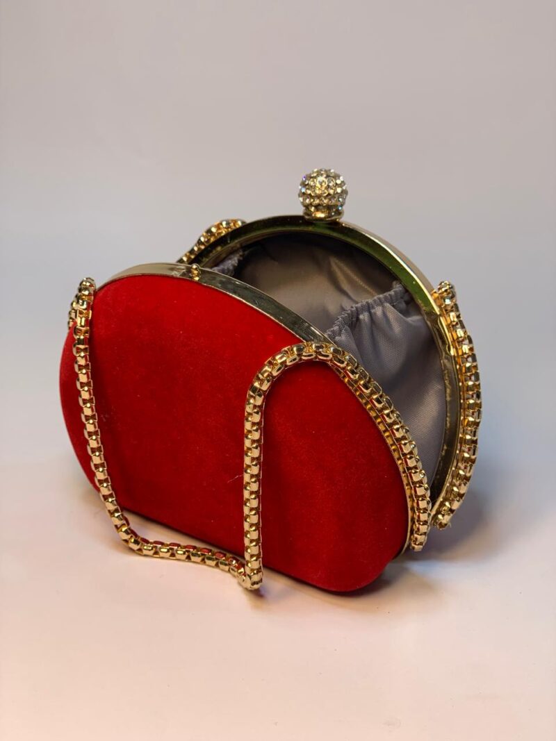 Red Chain Clutch - Image 3