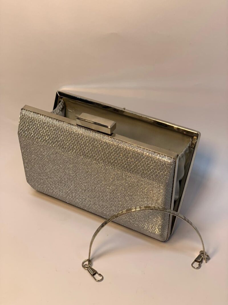 Silver Simple Metal Pouch - Image 3