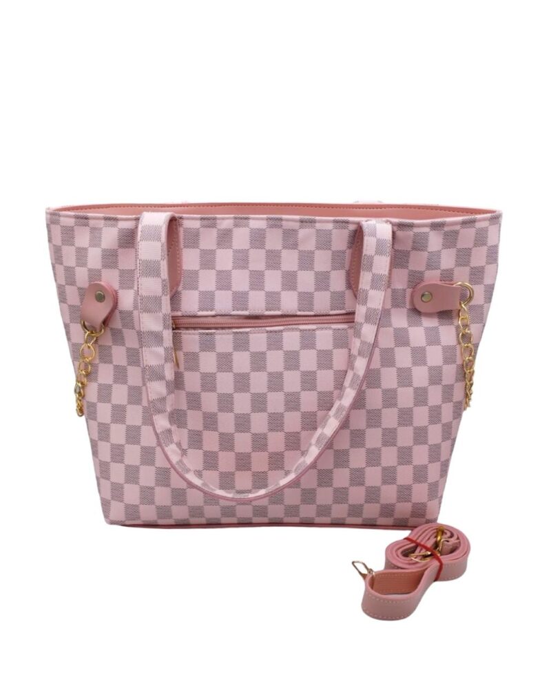 Light Pink Burbery print tote